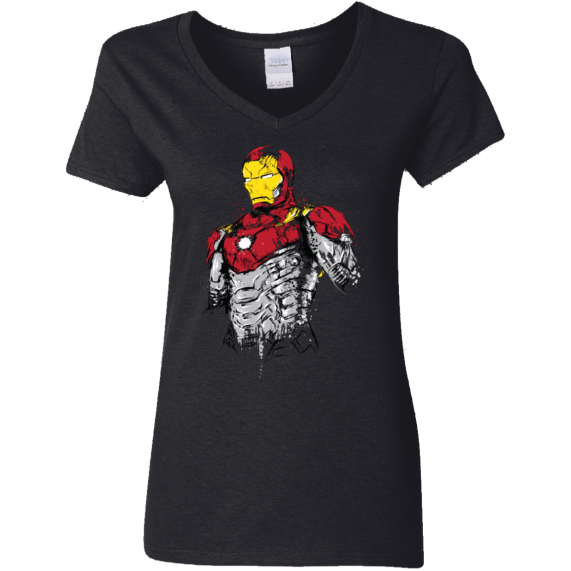 T-Shirts Black / S Ironman - Mark XLVII Armor Women's V-Neck T-Shirt