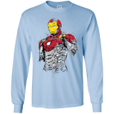 T-Shirts Light Blue / YS Ironman - Mark XLVII Armor Youth Long Sleeve T-Shirt