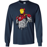 T-Shirts Navy / YS Ironman - Mark XLVII Armor Youth Long Sleeve T-Shirt