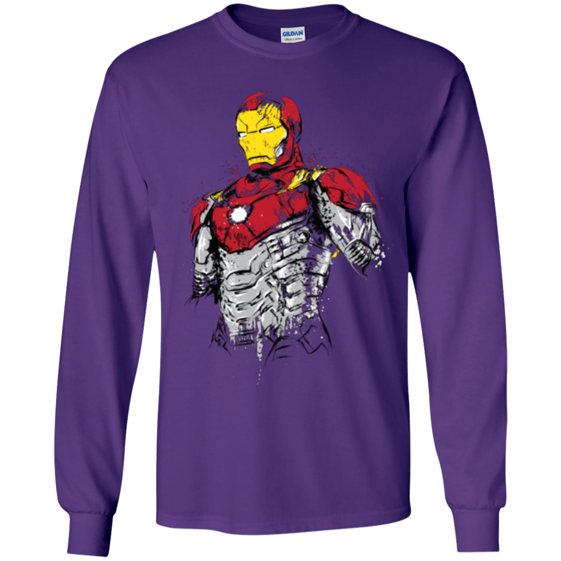 T-Shirts Purple / YS Ironman - Mark XLVII Armor Youth Long Sleeve T-Shirt