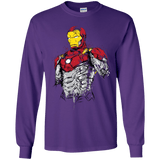 T-Shirts Purple / YS Ironman - Mark XLVII Armor Youth Long Sleeve T-Shirt