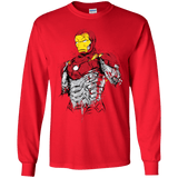 T-Shirts Red / YS Ironman - Mark XLVII Armor Youth Long Sleeve T-Shirt