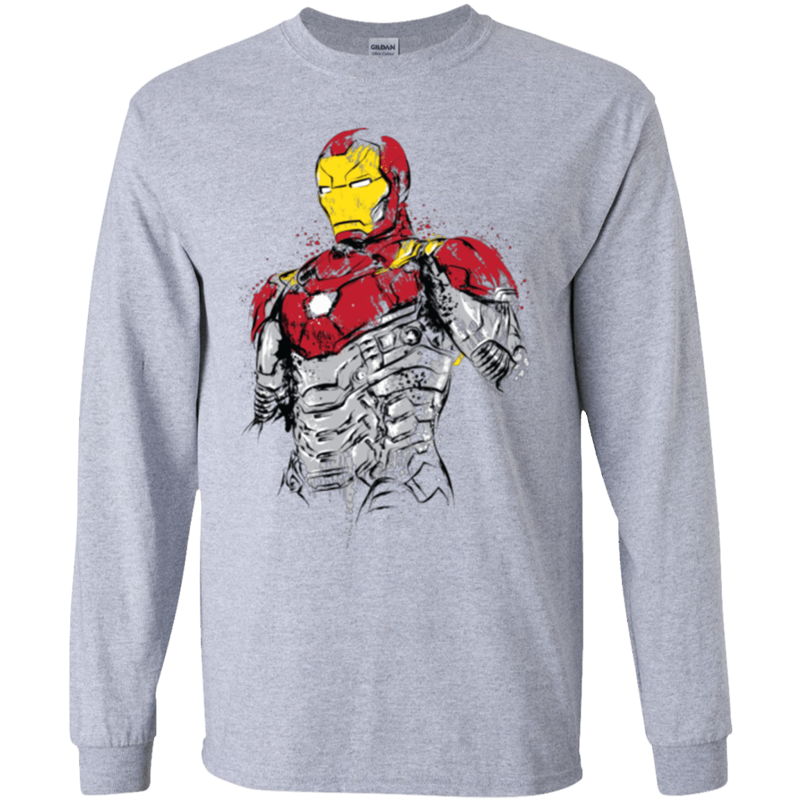 T-Shirts Sport Grey / YS Ironman - Mark XLVII Armor Youth Long Sleeve T-Shirt