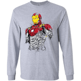 T-Shirts Sport Grey / YS Ironman - Mark XLVII Armor Youth Long Sleeve T-Shirt