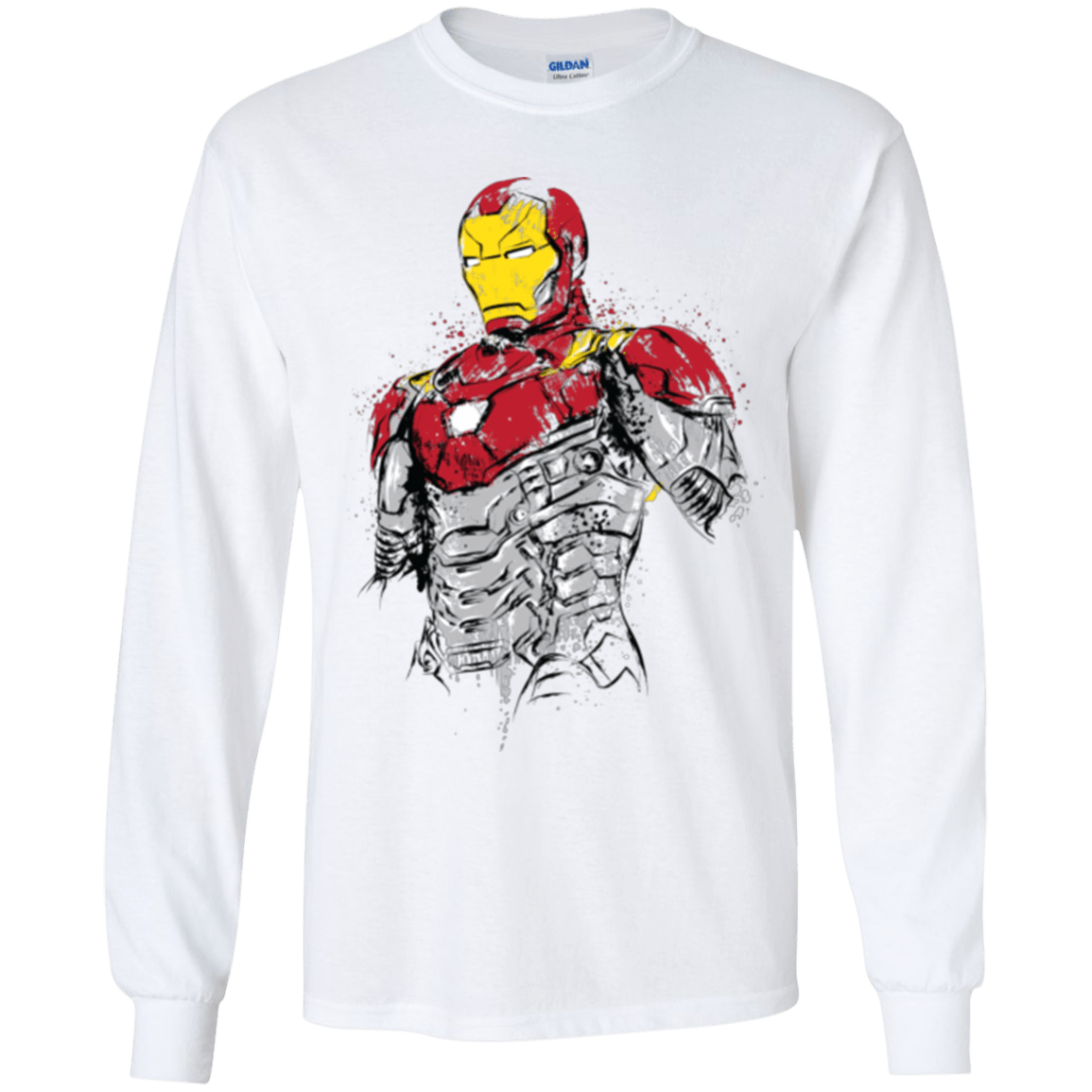 T-Shirts White / YS Ironman - Mark XLVII Armor Youth Long Sleeve T-Shirt