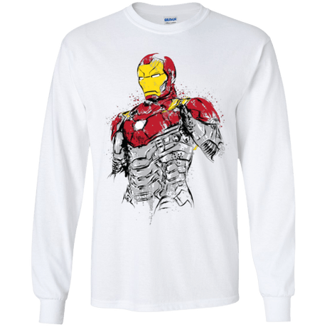 T-Shirts White / YS Ironman - Mark XLVII Armor Youth Long Sleeve T-Shirt