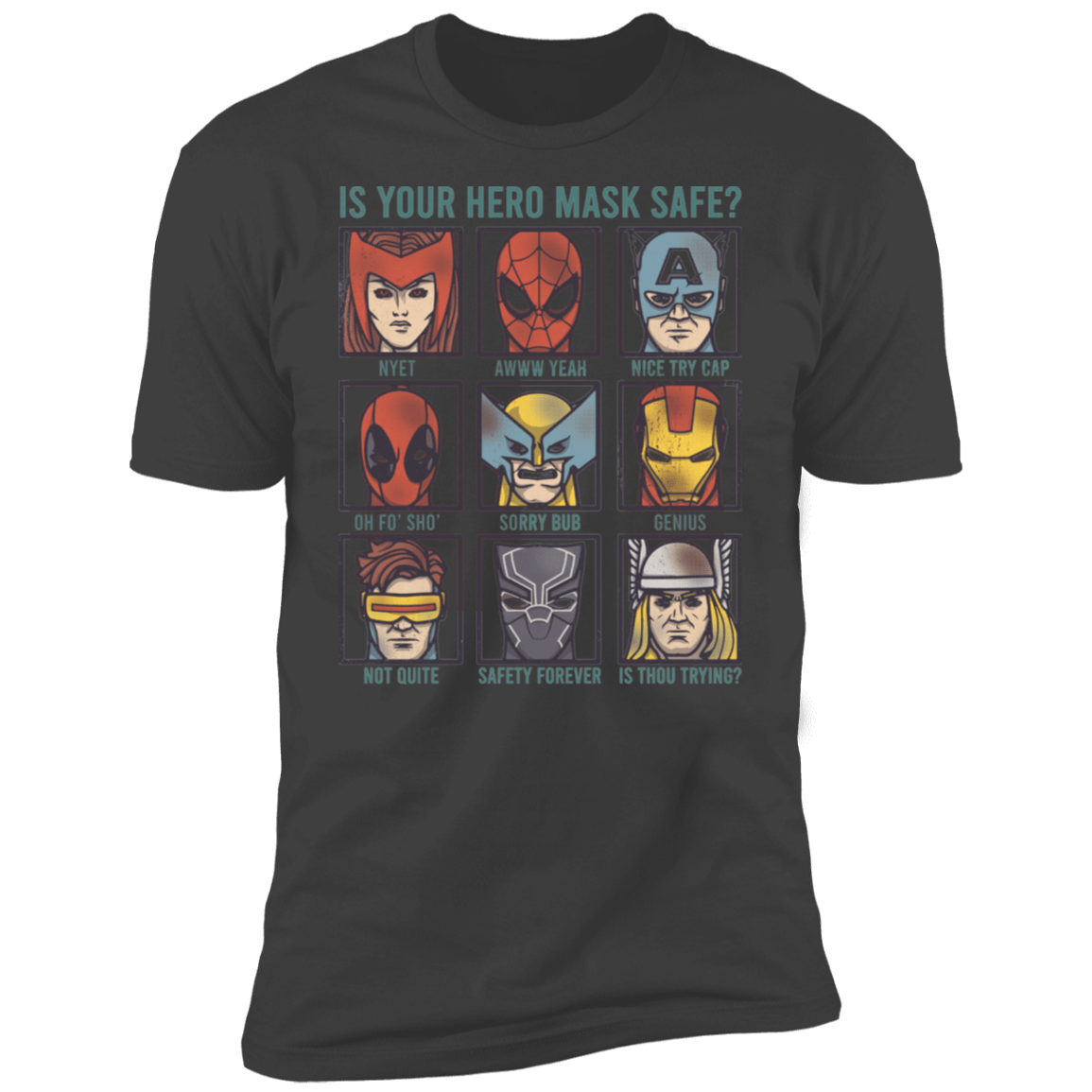 Is Your Hero Mask Safe Men's Premium T-Shirt