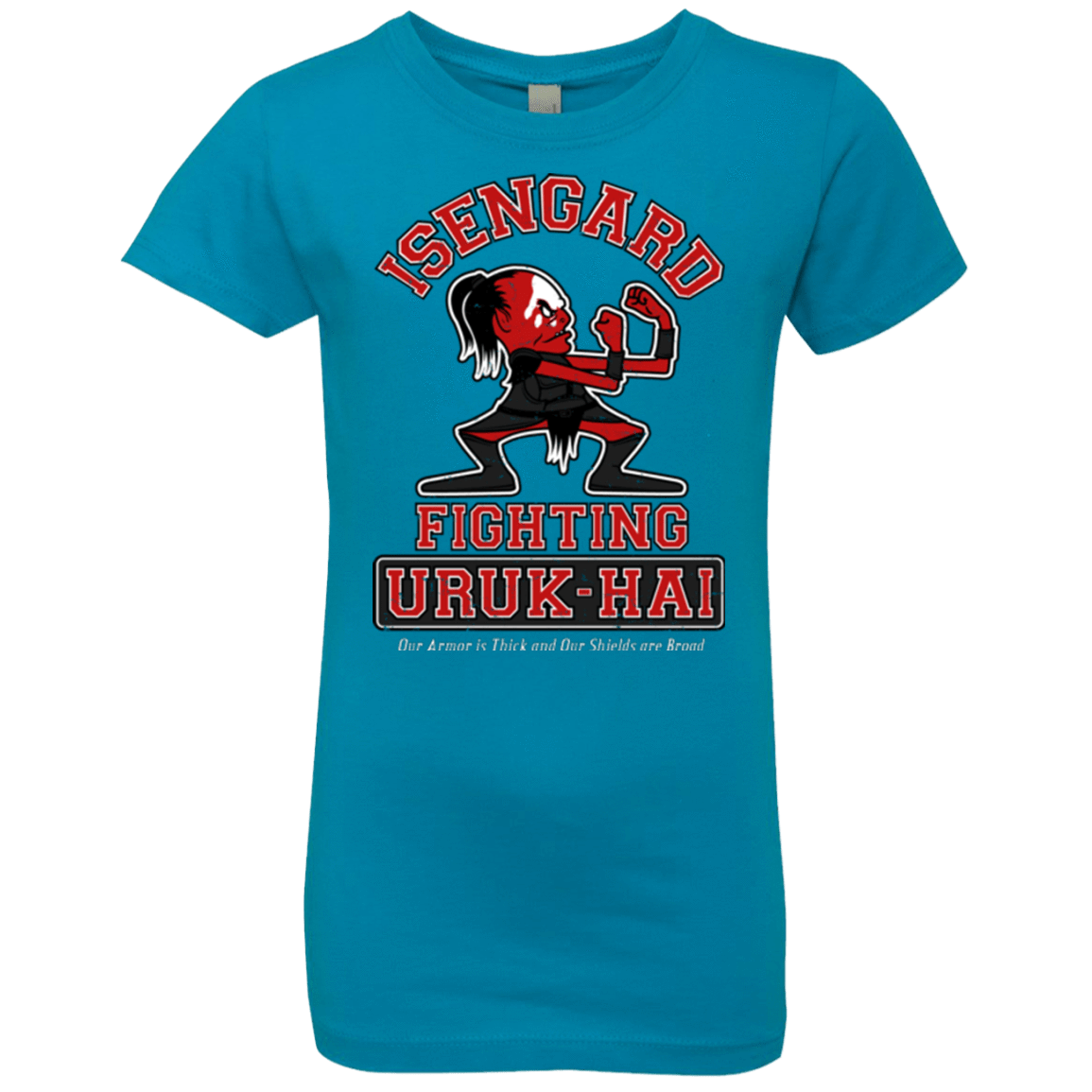 T-Shirts Turquoise / YXS ISENGARD FIGHTING URUKHAI Girls Premium T-Shirt