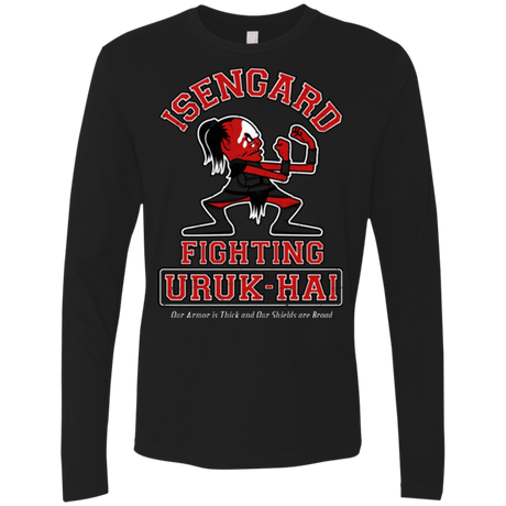 T-Shirts Black / Small ISENGARD FIGHTING URUKHAI Men's Premium Long Sleeve