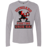 T-Shirts Heather Grey / Small ISENGARD FIGHTING URUKHAI Men's Premium Long Sleeve