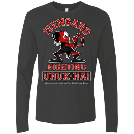 T-Shirts Heavy Metal / Small ISENGARD FIGHTING URUKHAI Men's Premium Long Sleeve