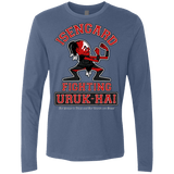 T-Shirts Indigo / Small ISENGARD FIGHTING URUKHAI Men's Premium Long Sleeve