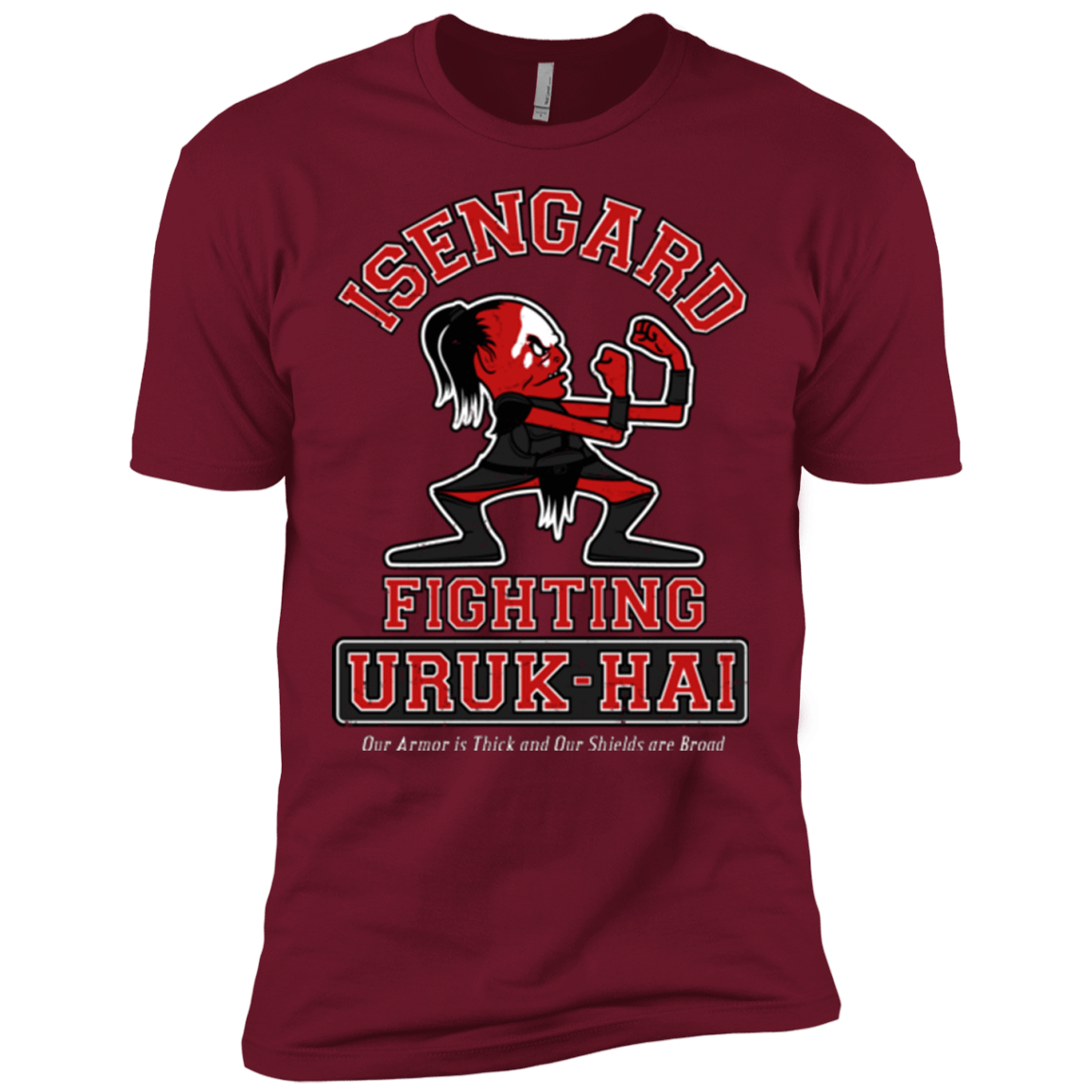 T-Shirts Cardinal / X-Small ISENGARD FIGHTING URUKHAI Men's Premium T-Shirt