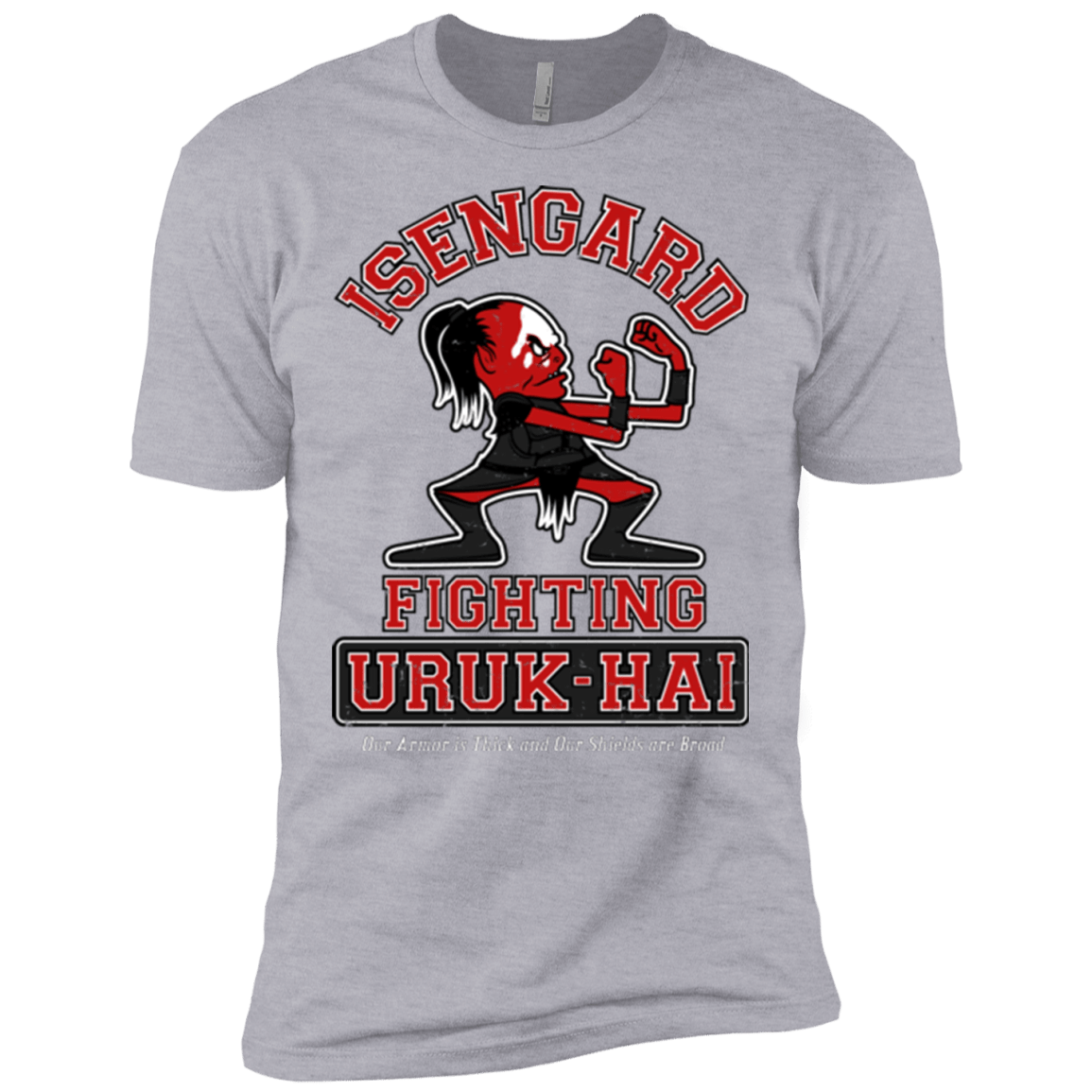 T-Shirts Heather Grey / X-Small ISENGARD FIGHTING URUKHAI Men's Premium T-Shirt