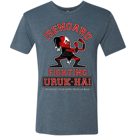 T-Shirts Indigo / Small ISENGARD FIGHTING URUKHAI Men's Triblend T-Shirt