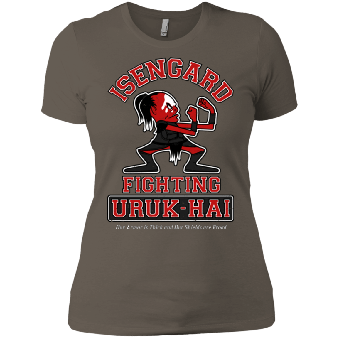 T-Shirts Warm Grey / X-Small ISENGARD FIGHTING URUKHAI Women's Premium T-Shirt