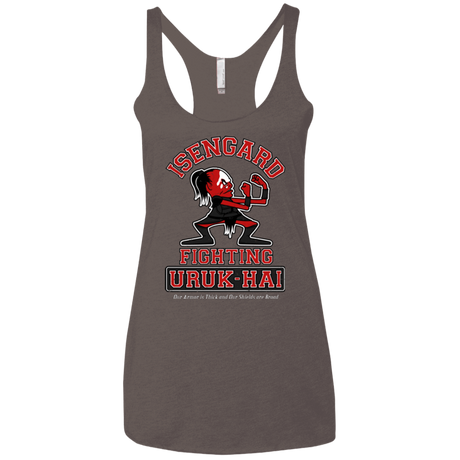 T-Shirts Macchiato / X-Small ISENGARD FIGHTING URUKHAI Women's Triblend Racerback Tank