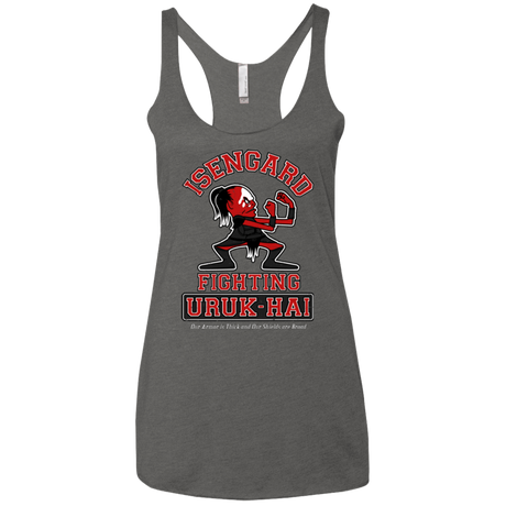 T-Shirts Premium Heather / X-Small ISENGARD FIGHTING URUKHAI Women's Triblend Racerback Tank