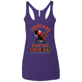 T-Shirts Purple / X-Small ISENGARD FIGHTING URUKHAI Women's Triblend Racerback Tank