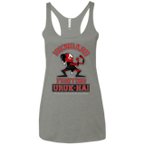T-Shirts Venetian Grey / X-Small ISENGARD FIGHTING URUKHAI Women's Triblend Racerback Tank
