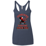 T-Shirts Vintage Navy / X-Small ISENGARD FIGHTING URUKHAI Women's Triblend Racerback Tank