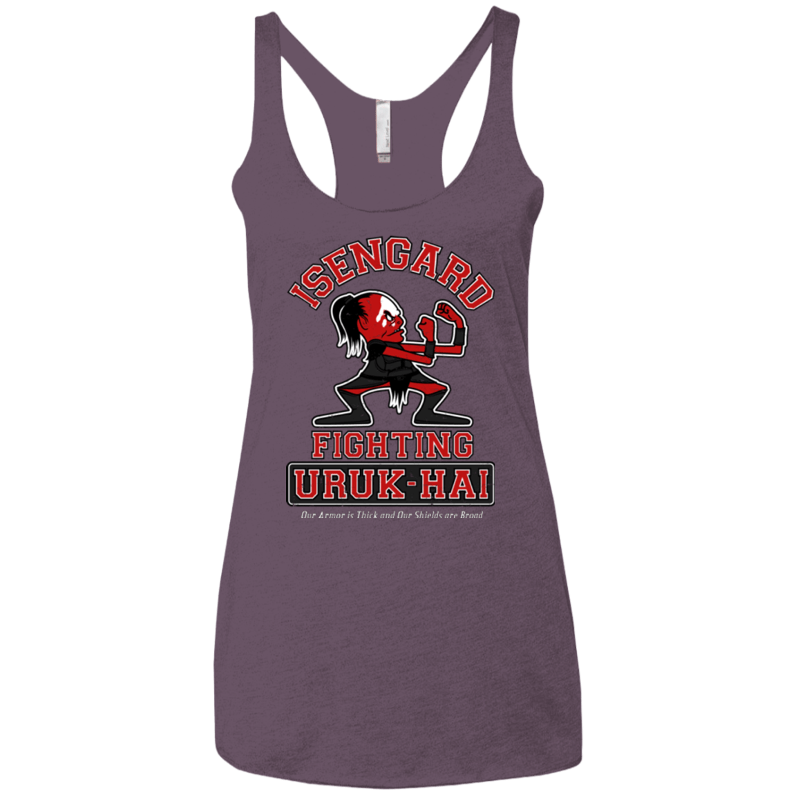 T-Shirts Vintage Purple / X-Small ISENGARD FIGHTING URUKHAI Women's Triblend Racerback Tank