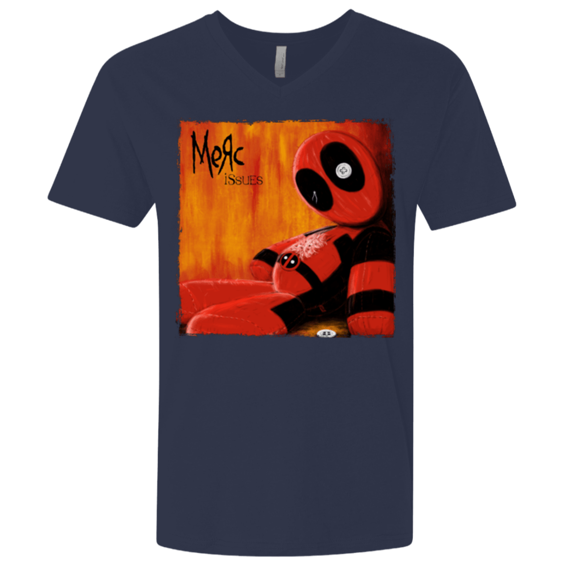T-Shirts Midnight Navy / X-Small Issues Men's Premium V-Neck