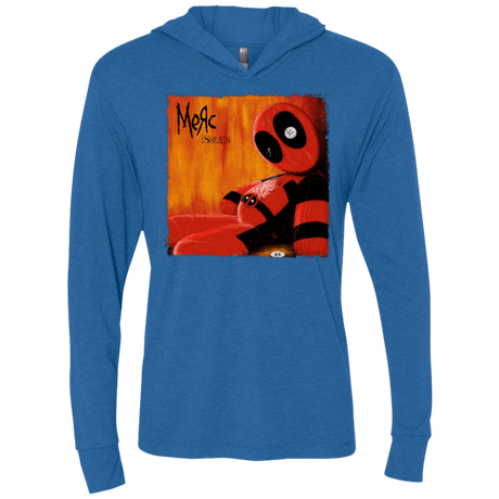 T-Shirts Vintage Royal / X-Small Issues Triblend Long Sleeve Hoodie Tee