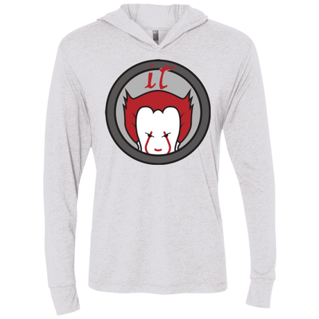 T-Shirts Heather White / X-Small IT 3 (2) Triblend Long Sleeve Hoodie Tee