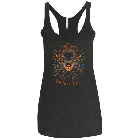 T-Shirts Vintage Black / X-Small IT Clown Women's Triblend Racerback Tank