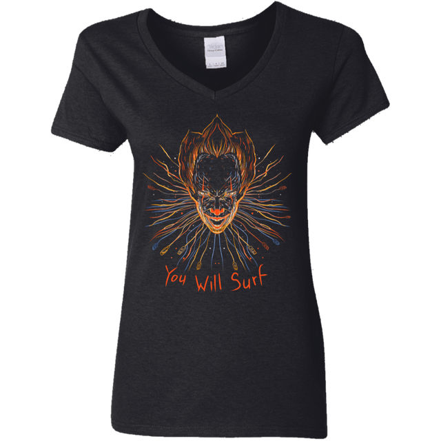 T-Shirts Black / S IT Clown Women's V-Neck T-Shirt