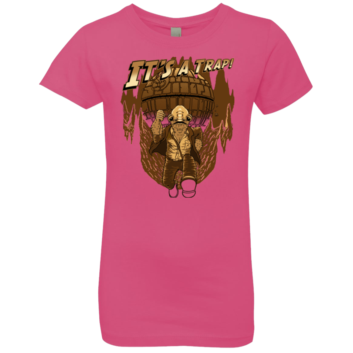 T-Shirts Hot Pink / YXS It's a trap!! Girls Premium T-Shirt