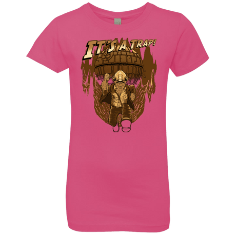 T-Shirts Hot Pink / YXS It's a trap!! Girls Premium T-Shirt
