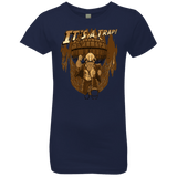 T-Shirts Midnight Navy / YXS It's a trap!! Girls Premium T-Shirt