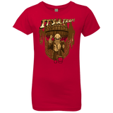 T-Shirts Red / YXS It's a trap!! Girls Premium T-Shirt