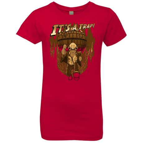 T-Shirts Red / YXS It's a trap!! Girls Premium T-Shirt