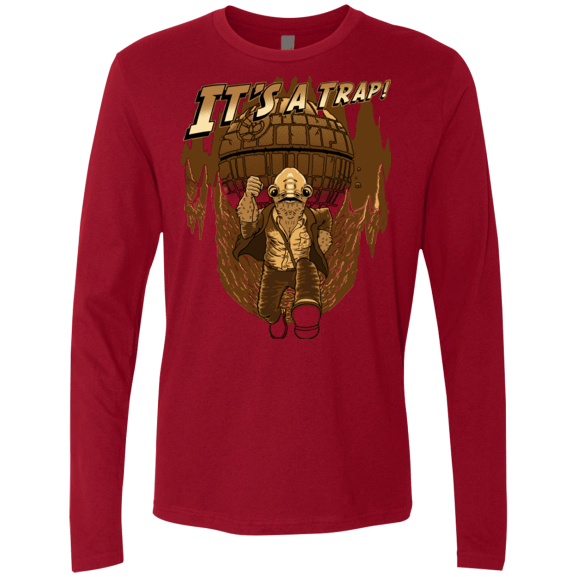 T-Shirts Cardinal / Small It's a trap!! Men's Premium Long Sleeve