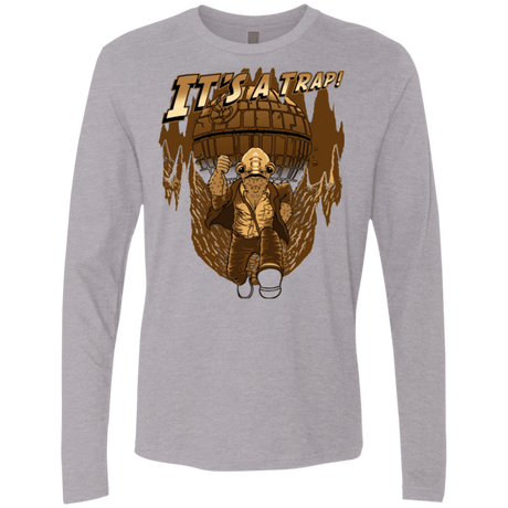 T-Shirts Heather Grey / Small It's a trap!! Men's Premium Long Sleeve