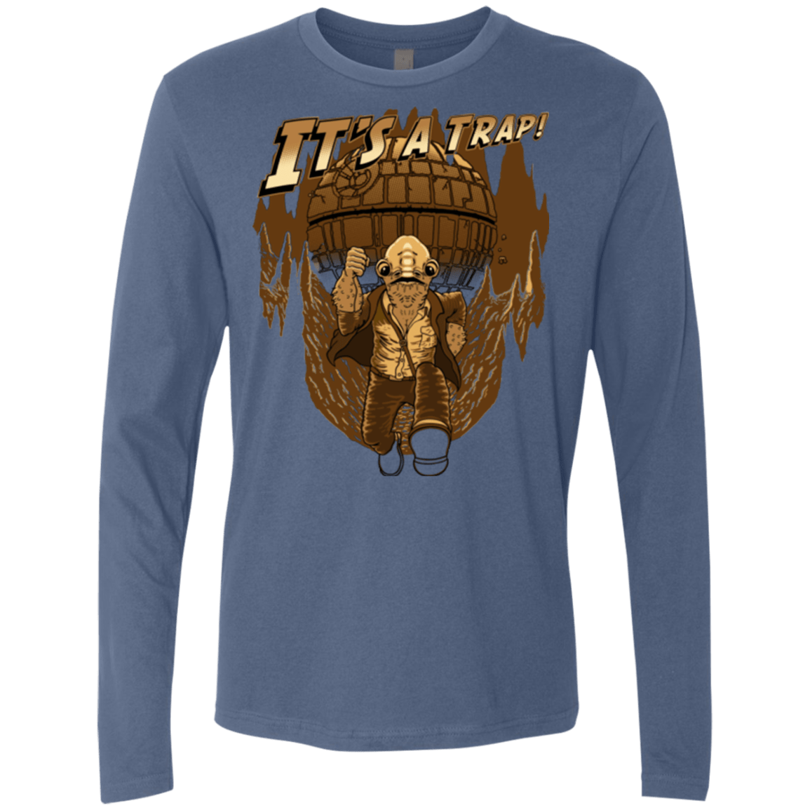 T-Shirts Indigo / Small It's a trap!! Men's Premium Long Sleeve