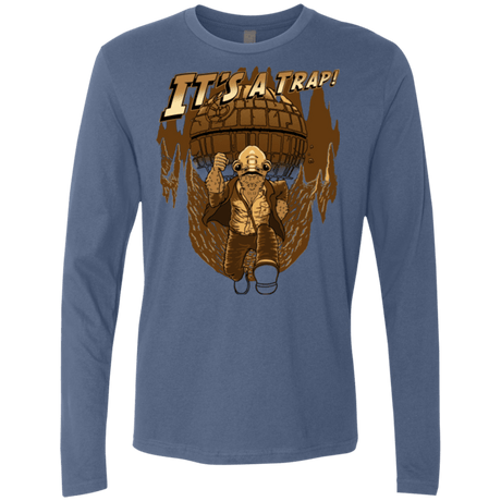 T-Shirts Indigo / Small It's a trap!! Men's Premium Long Sleeve