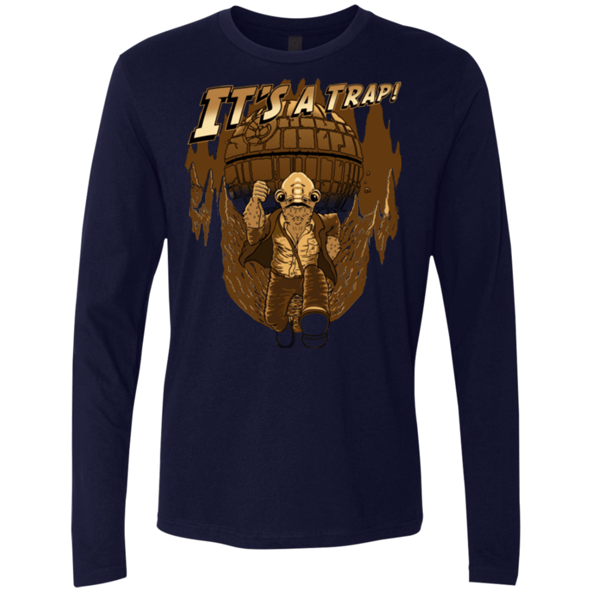 T-Shirts Midnight Navy / Small It's a trap!! Men's Premium Long Sleeve