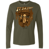 T-Shirts Military Green / Small It's a trap!! Men's Premium Long Sleeve
