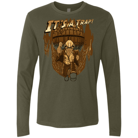 T-Shirts Military Green / Small It's a trap!! Men's Premium Long Sleeve