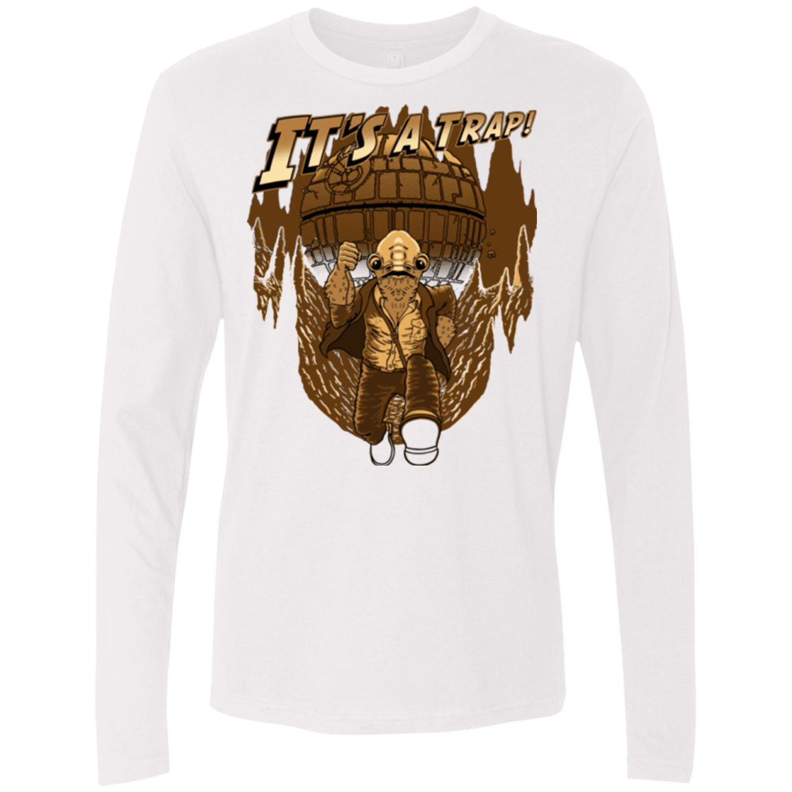 T-Shirts White / Small It's a trap!! Men's Premium Long Sleeve