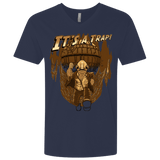 T-Shirts Midnight Navy / X-Small It's a trap!! Men's Premium V-Neck
