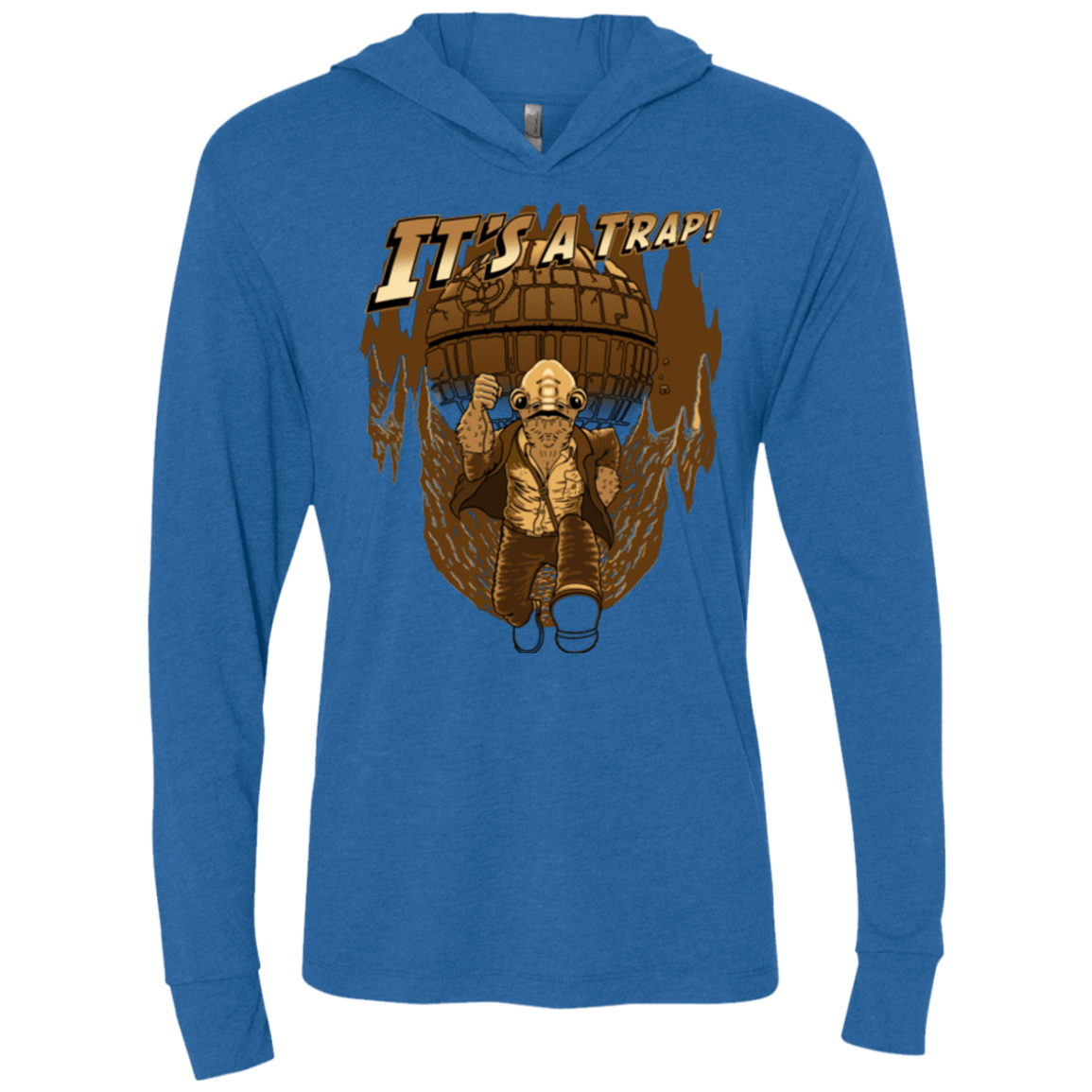 T-Shirts Vintage Royal / X-Small It's a trap!! Triblend Long Sleeve Hoodie Tee