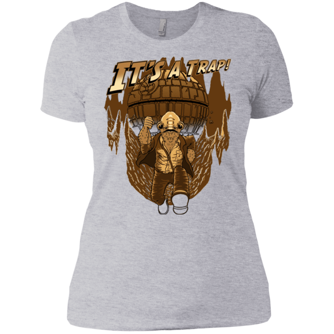 T-Shirts Heather Grey / X-Small It's a trap!! Women's Premium T-Shirt