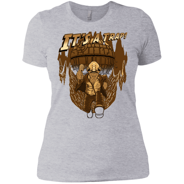 T-Shirts Heather Grey / X-Small It's a trap!! Women's Premium T-Shirt