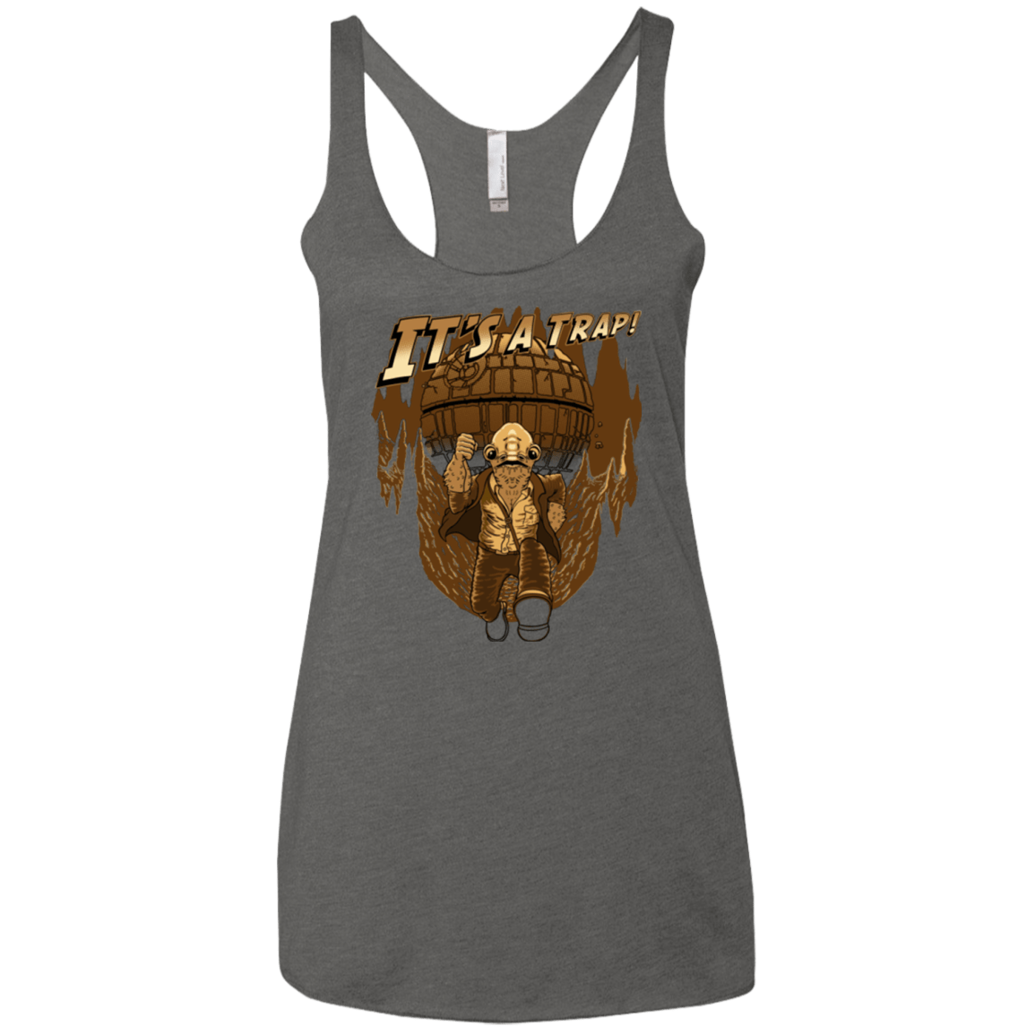 T-Shirts Premium Heather / X-Small It's a trap!! Women's Triblend Racerback Tank