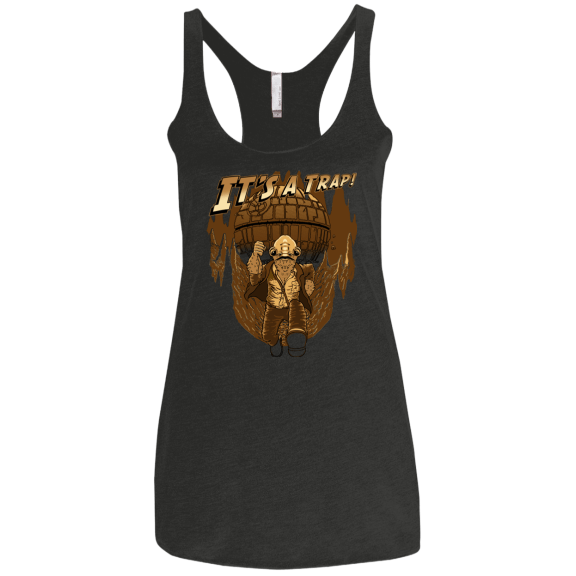 T-Shirts Vintage Black / X-Small It's a trap!! Women's Triblend Racerback Tank